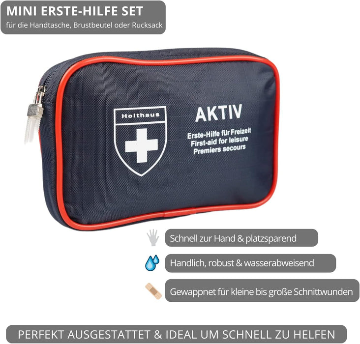 Mini Erste-Hilfe Set für die Handtasche, Brustbeutel oder Rucksack
