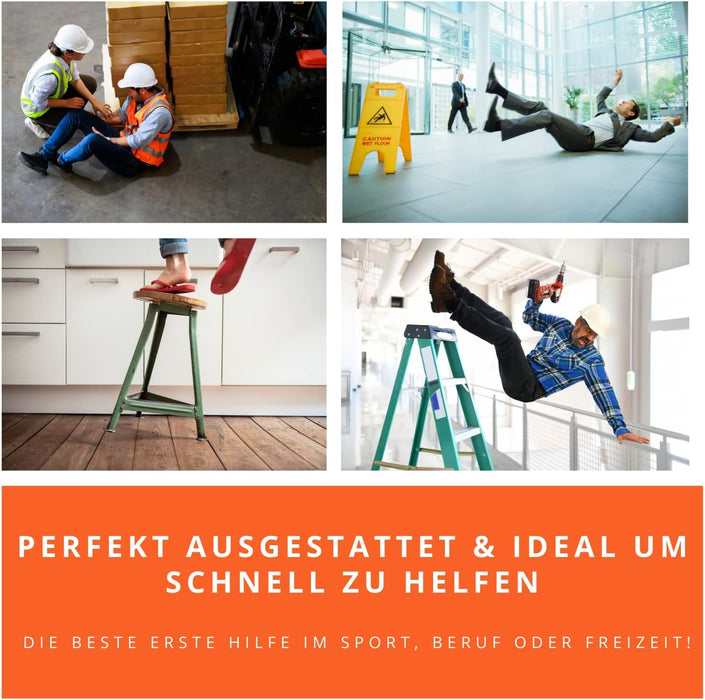 Erste Hilfe Kasten DIN 13157:2021 - SMALL (TYP S) - mit Wandhalterung
